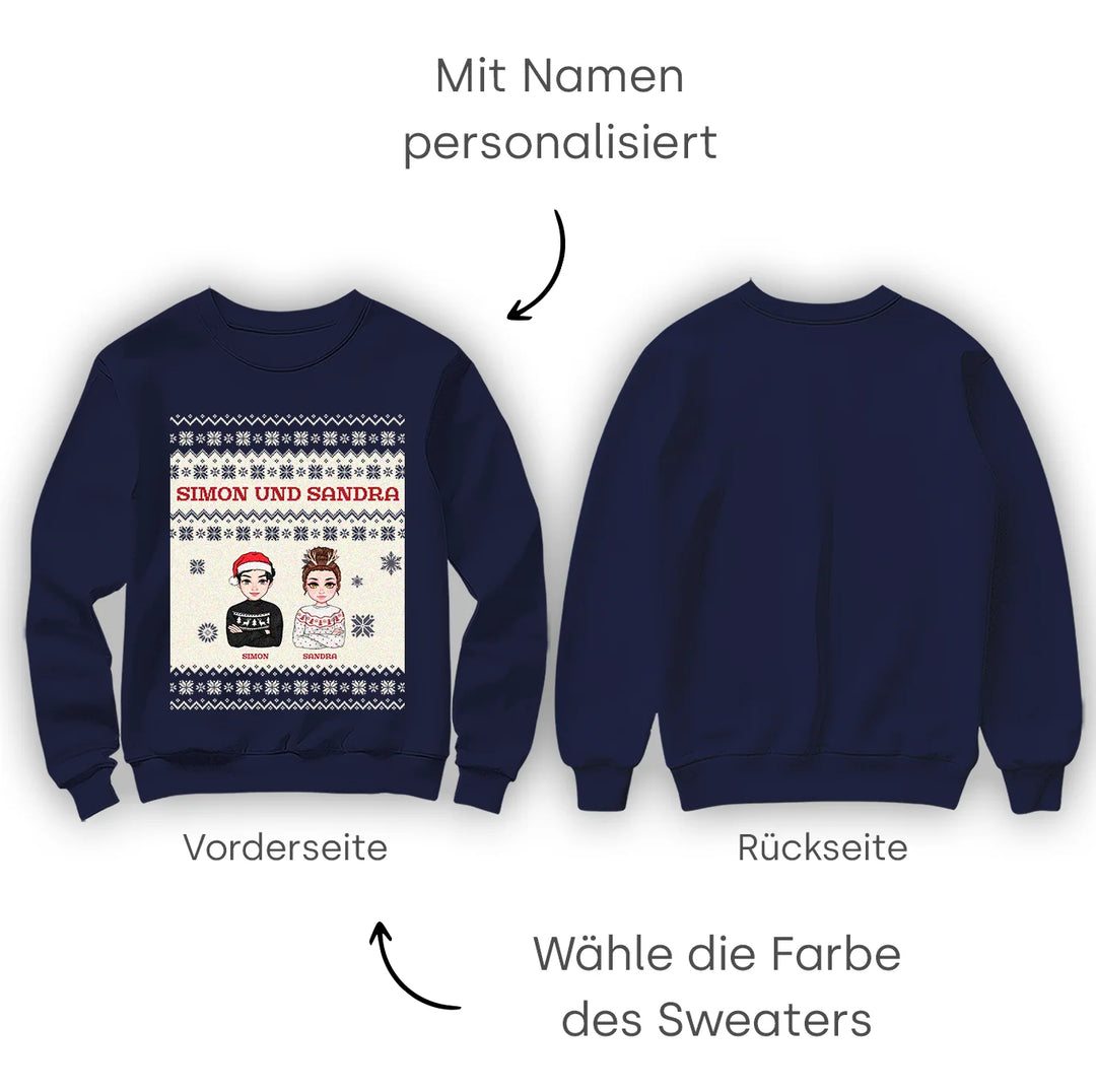 Personalisierter Christmas Sweater "Cartoon"