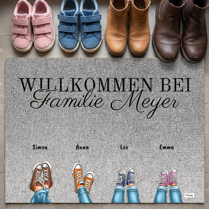 Personalisierte Fußmatte “Nachname”