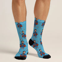 Personalisierte Socken Foto "Superheld"