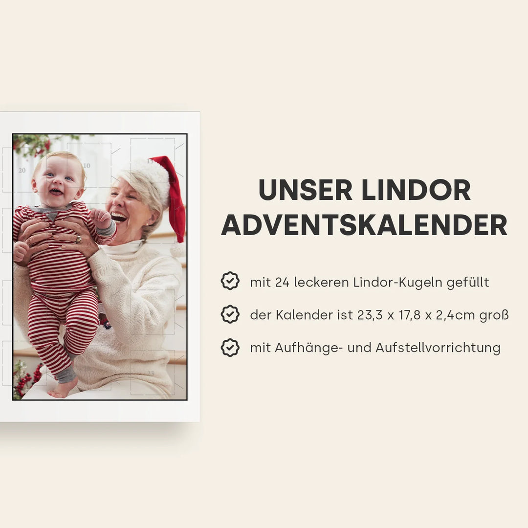 Personalisierter Lindor Adventskalender "Oma"