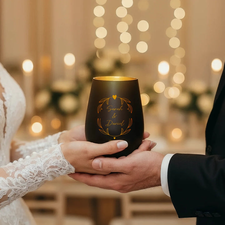 Personalisiertes Windlicht "Namen & Datum"