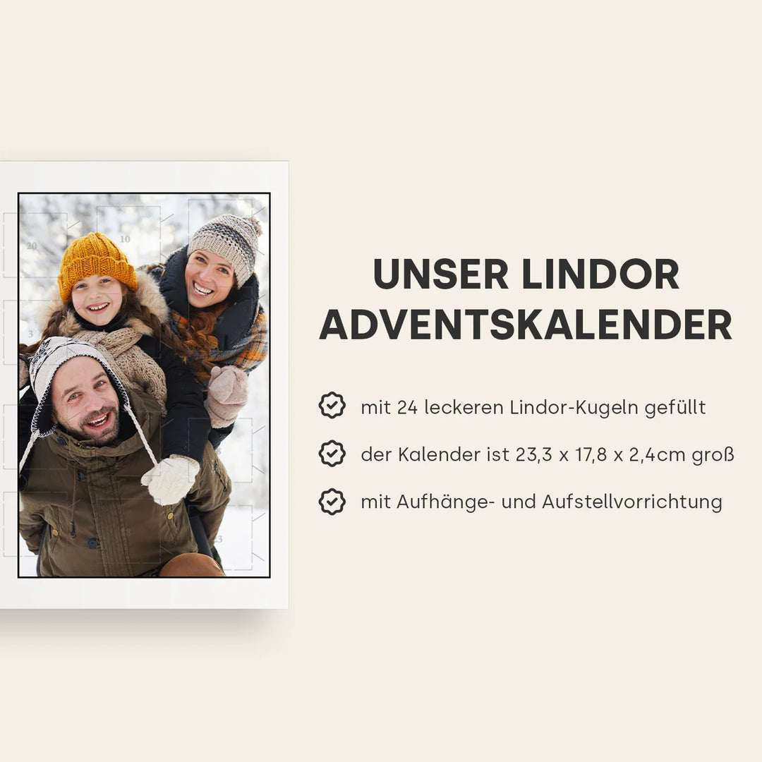 Personalisierter Lindor Adventskalender "Papa"