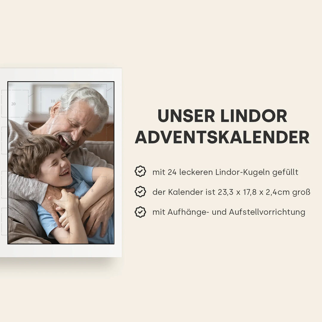 Personalisierter Lindor Adventskalender "Opa"