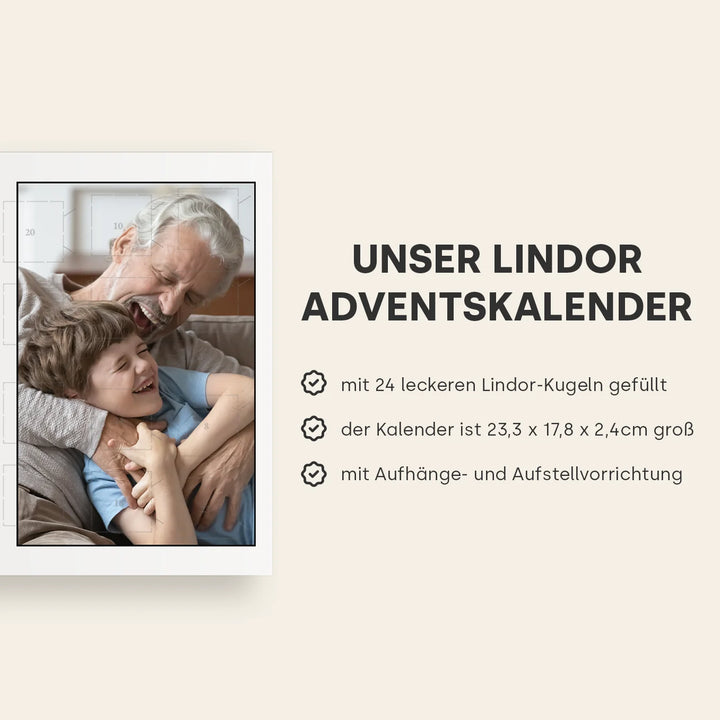 Personalisierter Lindor Adventskalender "Opa"