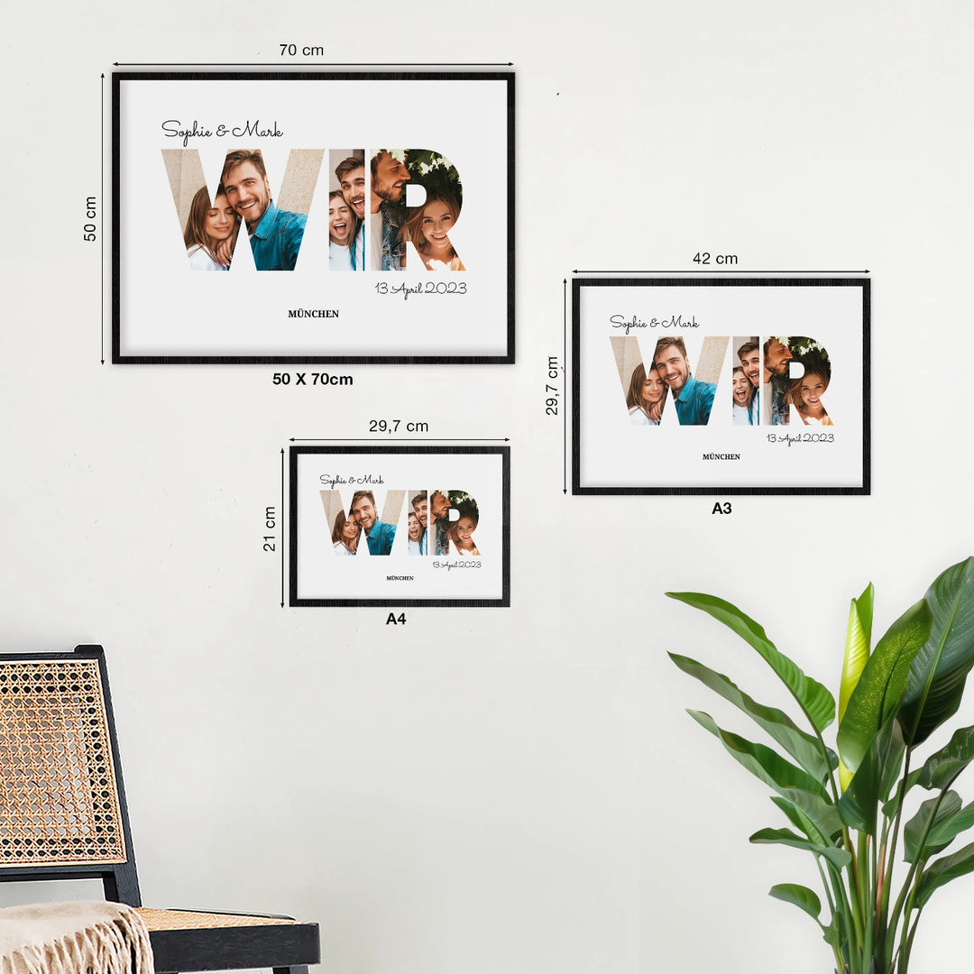 Personalisiertes Poster "Wir"