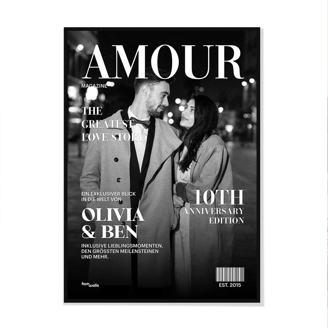 Personalisiertes Poster "Couple Magazine"