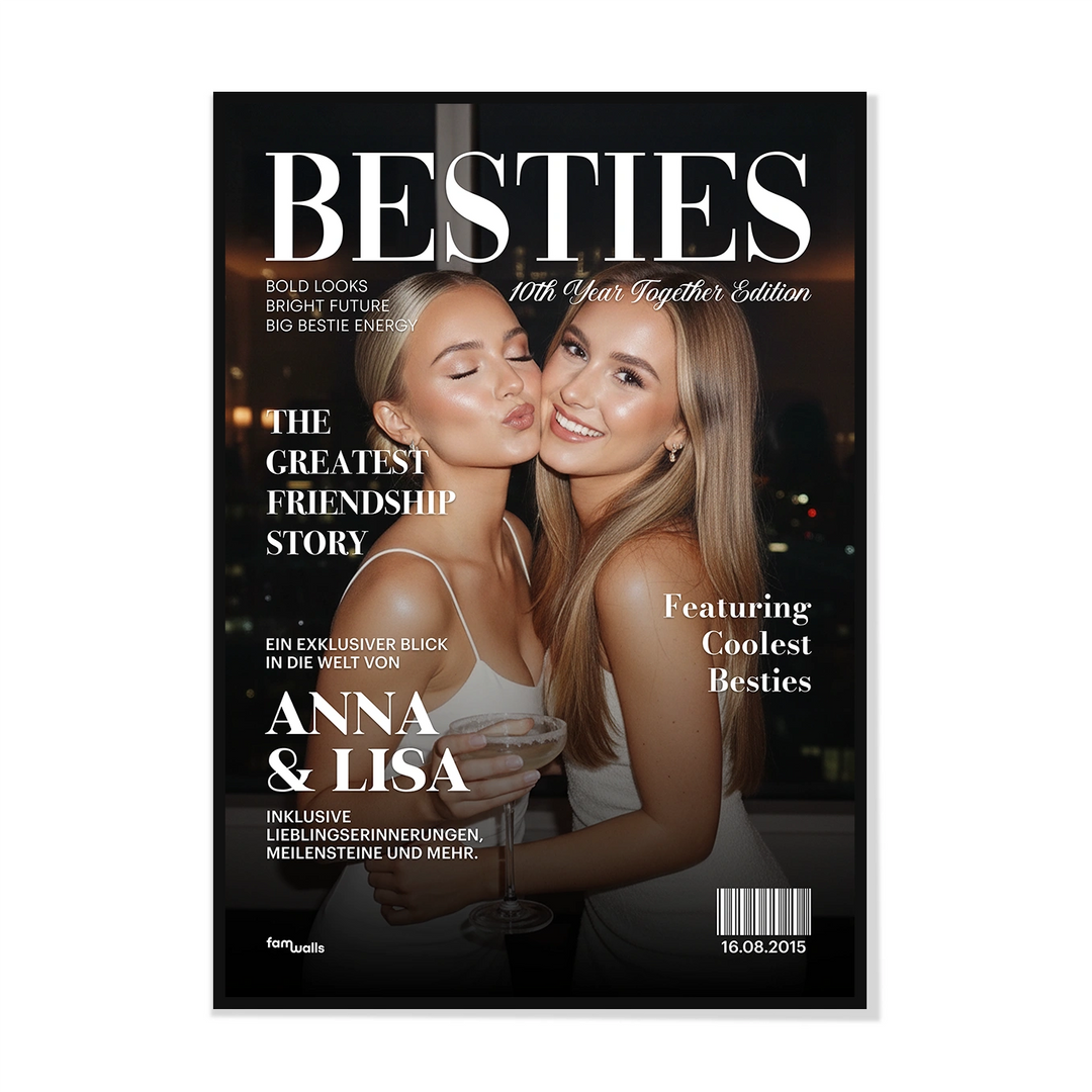 Personalisiertes Poster "Besties Magazine"