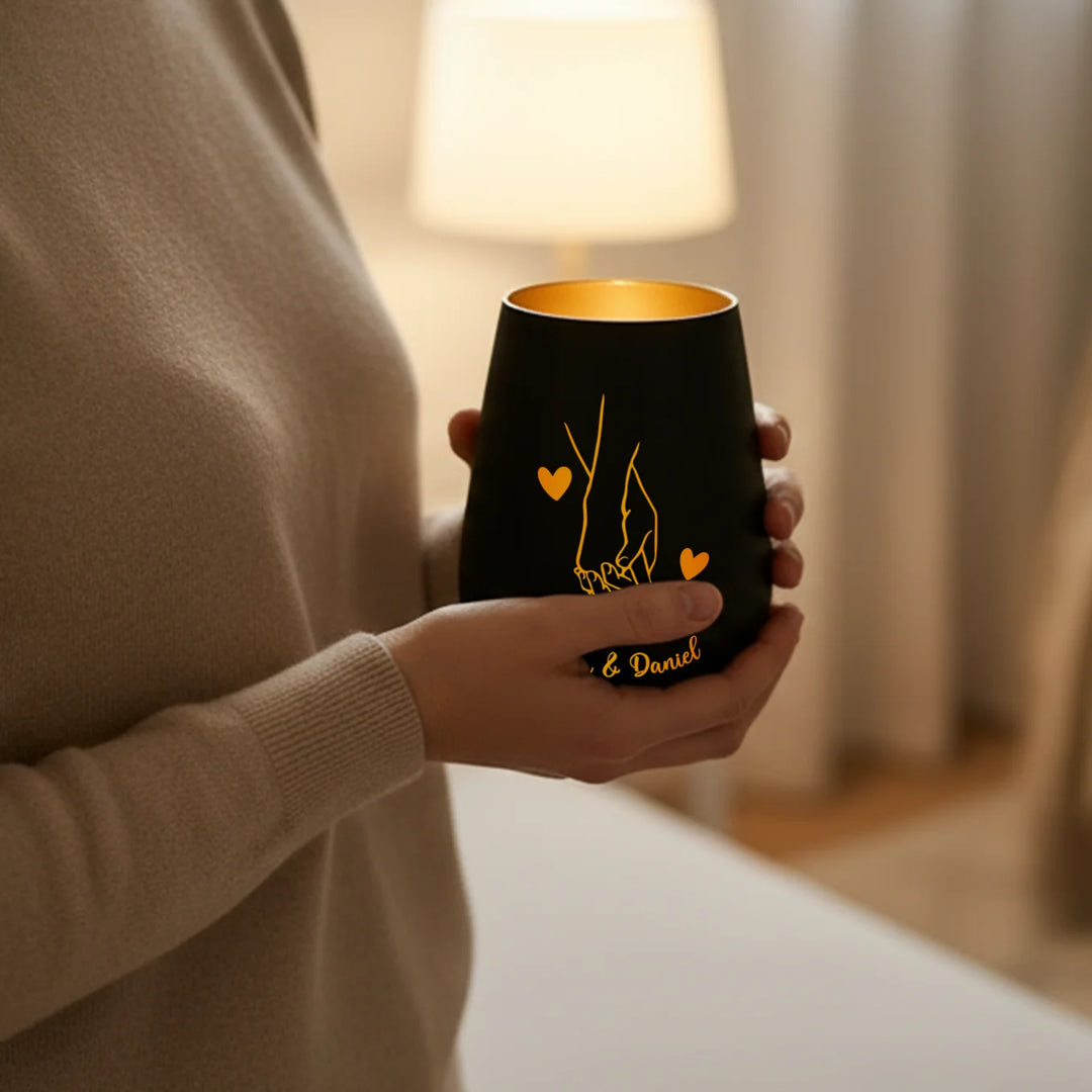 Personalisiertes Windlicht Forever Love