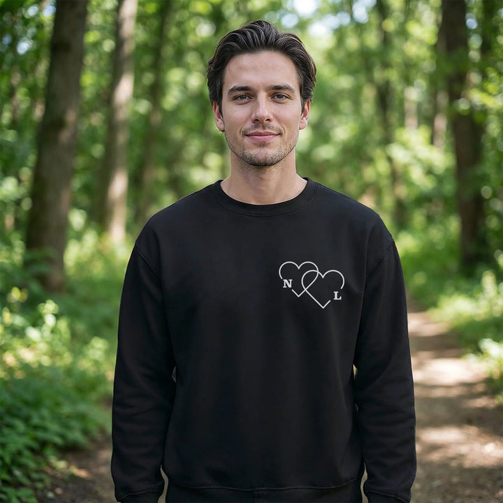 Personalisierter Sweater "Herzen"