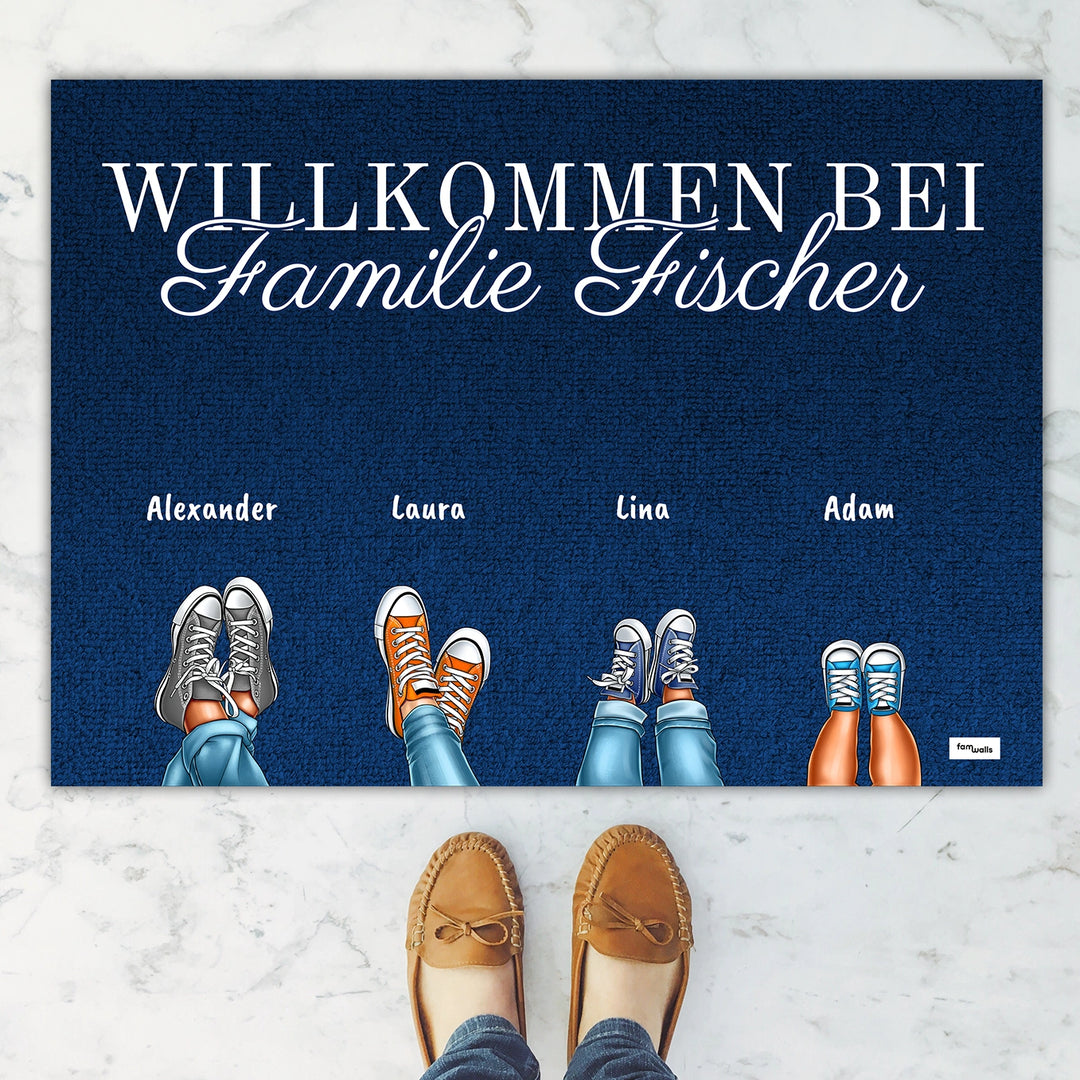 Personalisierte Fußmatte “Nachname”
