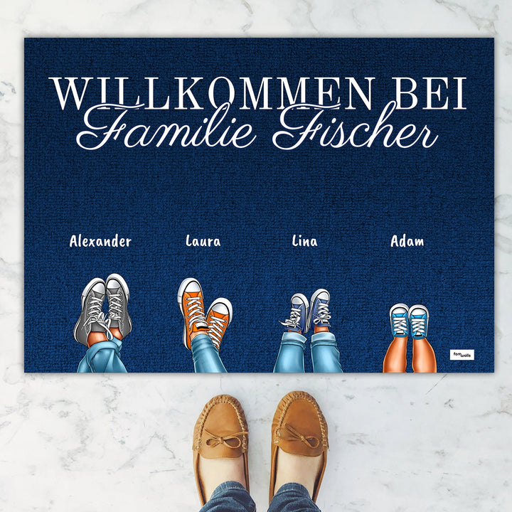 Personalisierte Fußmatte “Nachname”
