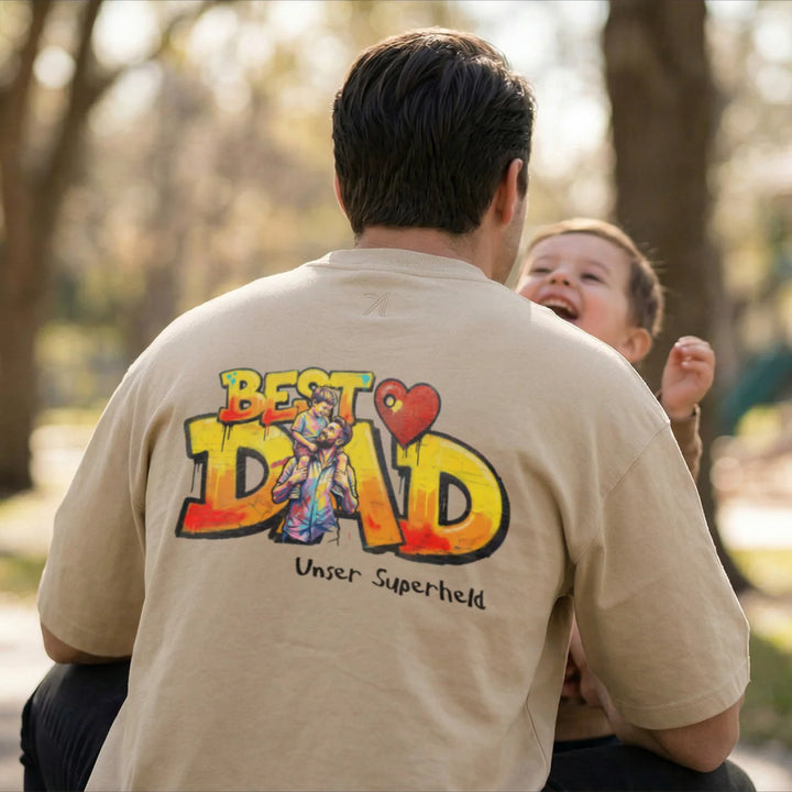 Personalisiertes Oversized T-Shirt Love "PAPA"