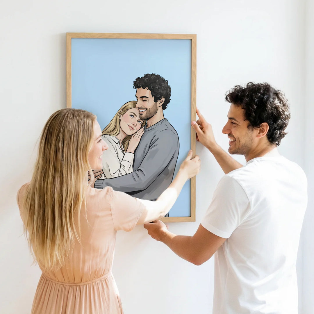 Personalisiertes Poster "Pärchen-Portrait"