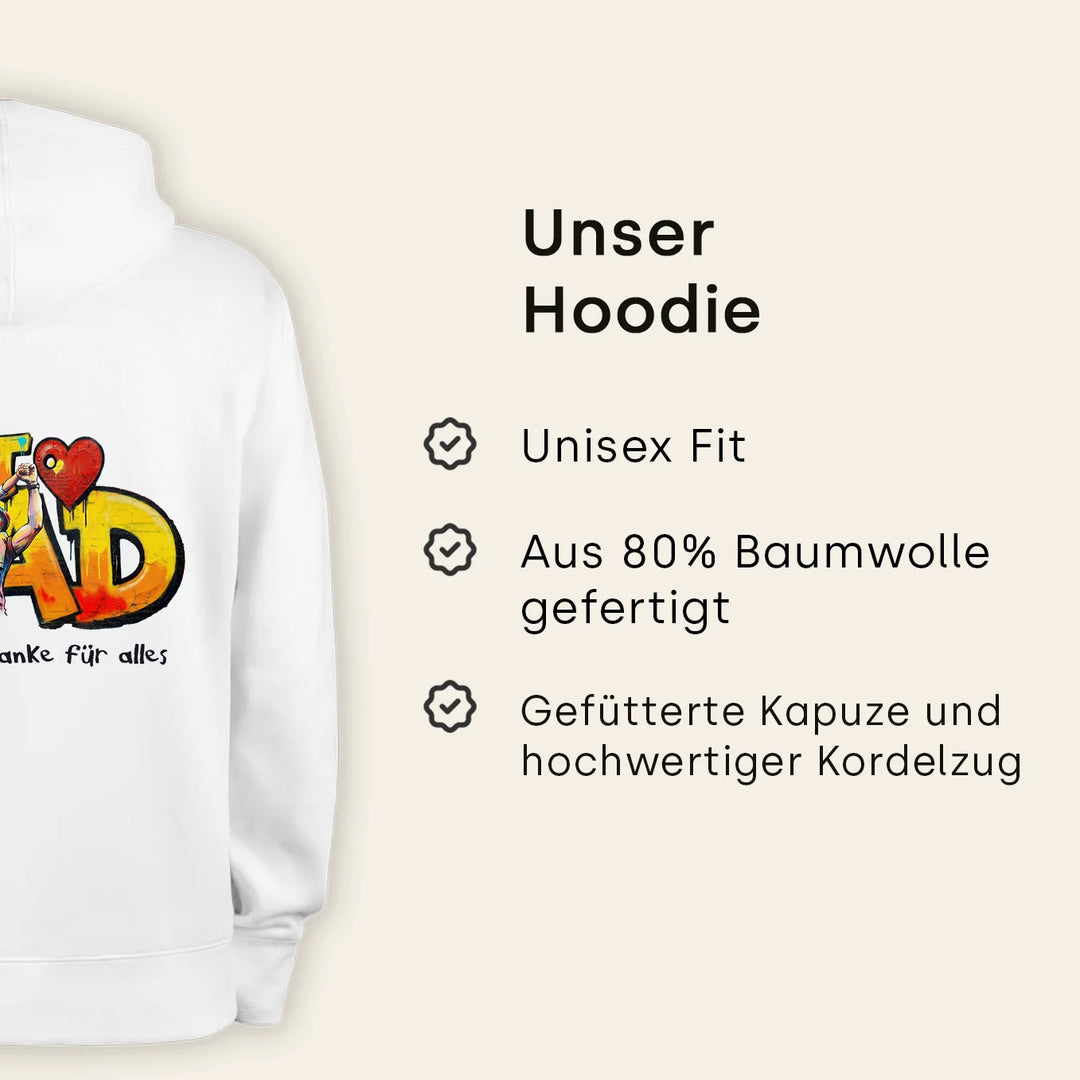 Personalisierter Hoodie Love "PAPA"