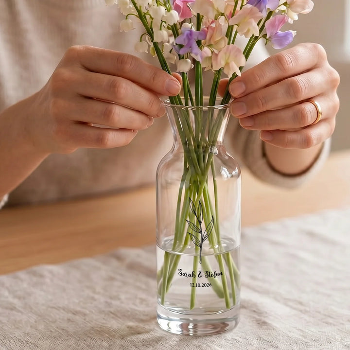 Personalisierte Vase "Hochzeit"