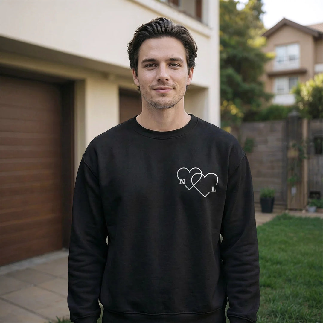 Personalisierter Sweater "Herzen"