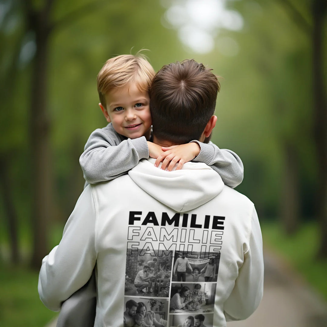 Personalisierter Hoodie mit Fotos "Familie"