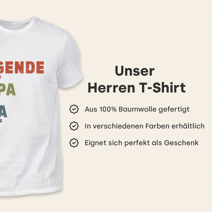 Personalisiertes T-Shirt “Legende, Ehemann, Papa”