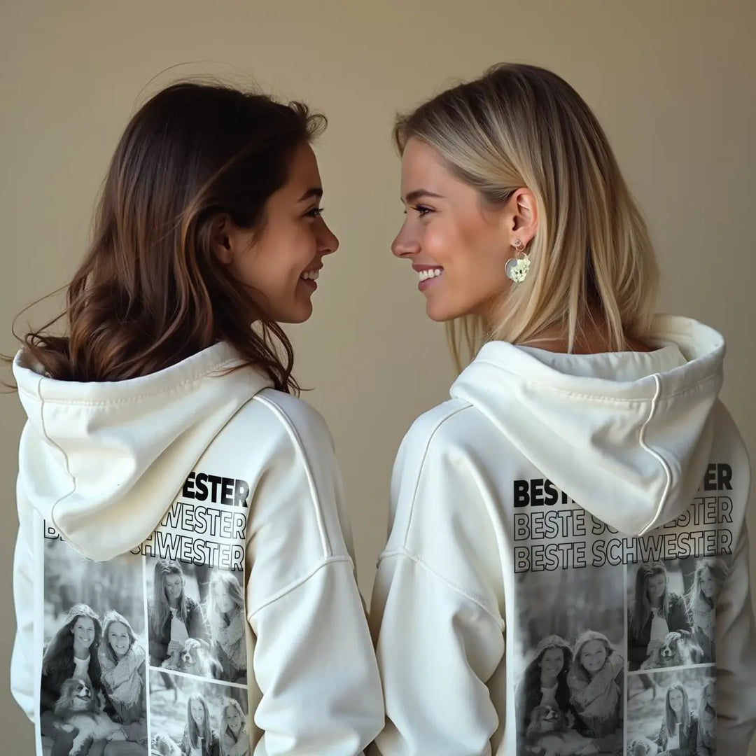 Personalisierter Hoodie "BESTE SCHWESTER"