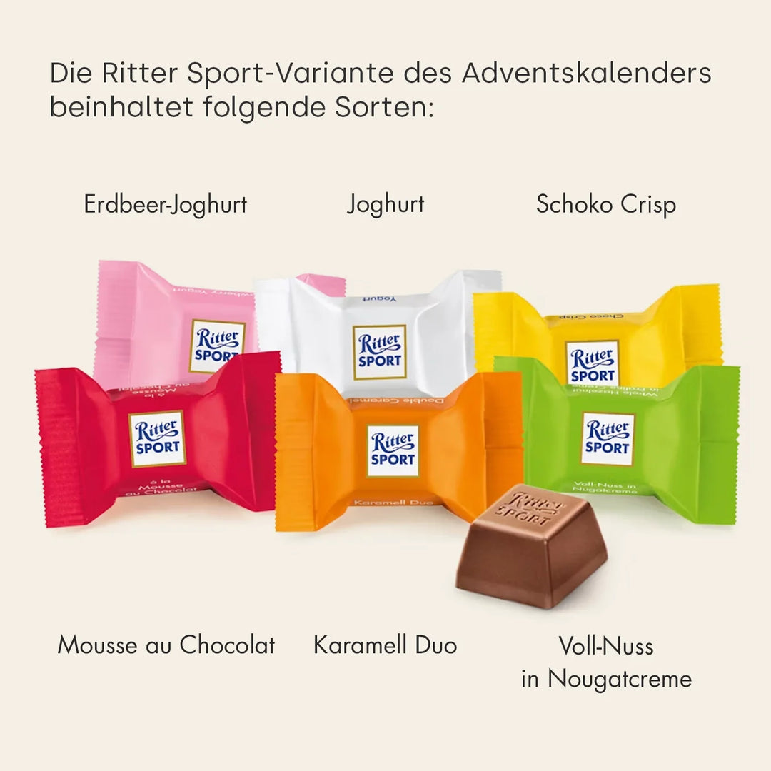 Personalisierter Ritter Sport / Lindor “Freundin” Adventskalender