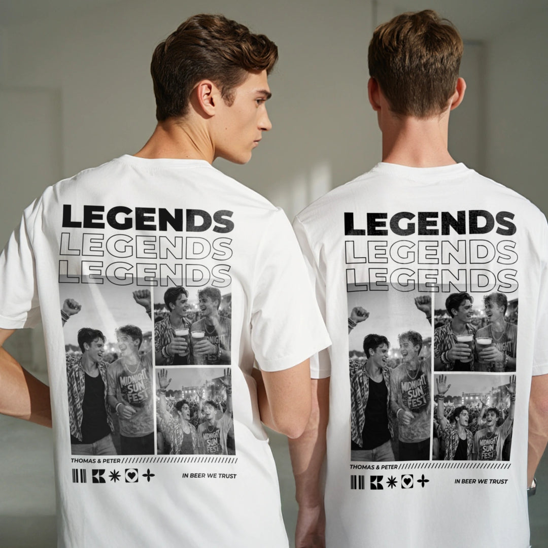 Personalisiertes T-Shirt "Drinkbuddies"