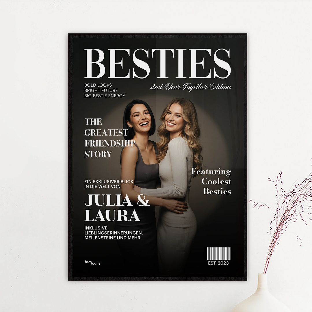 Personalisiertes Poster "Besties Magazine"