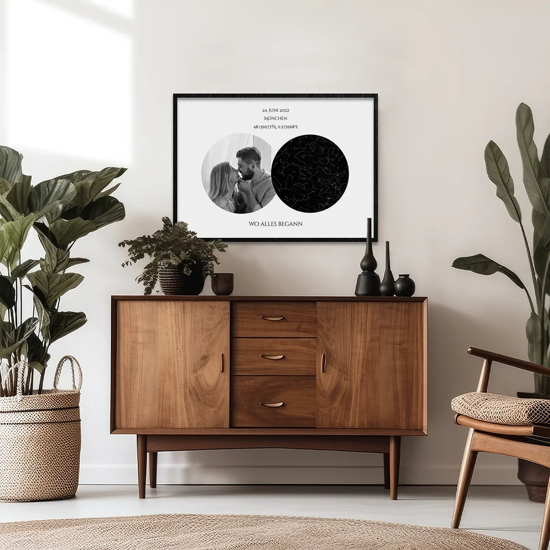 Personalisiertes Poster "Sternenhimmel" mit Foto