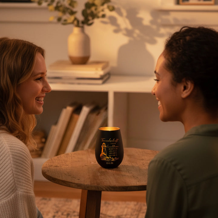 Personalisiertes Windlicht "Freundschaft"