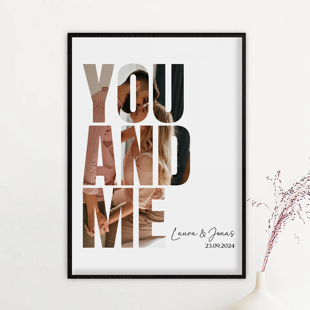 Personalisiertes Poster "You & Me"