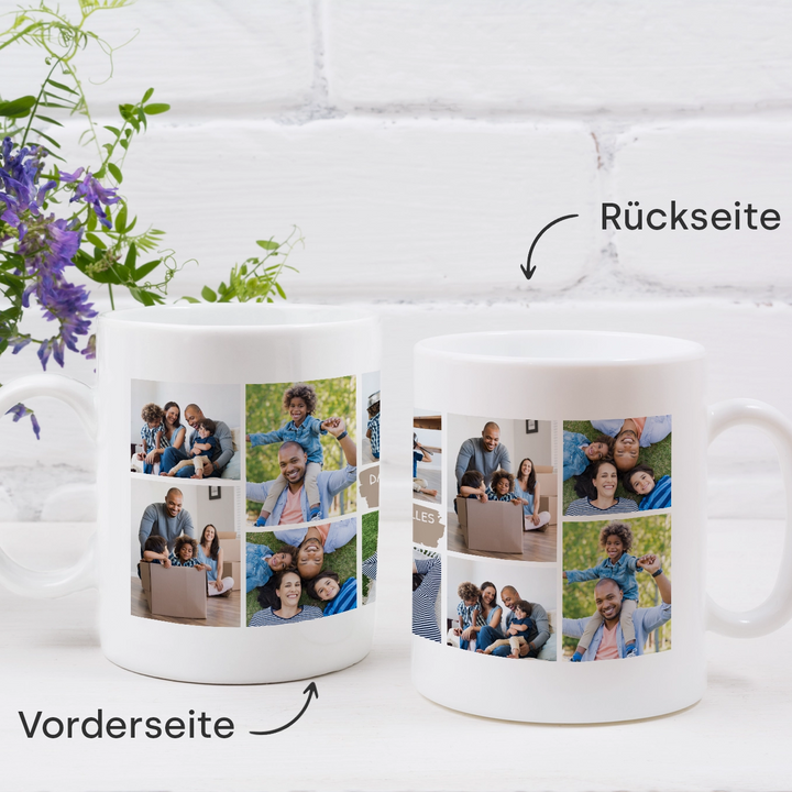 Personalisierte Tasse "Foto Collage"