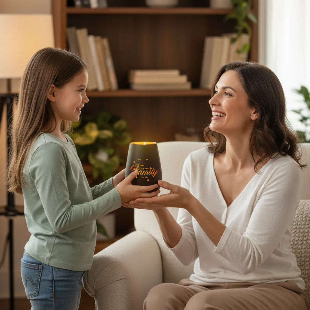 Personalisiertes Windlicht "Familie"