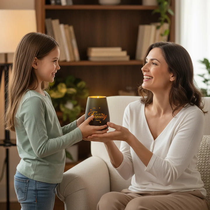 Personalisiertes Windlicht "Familie"