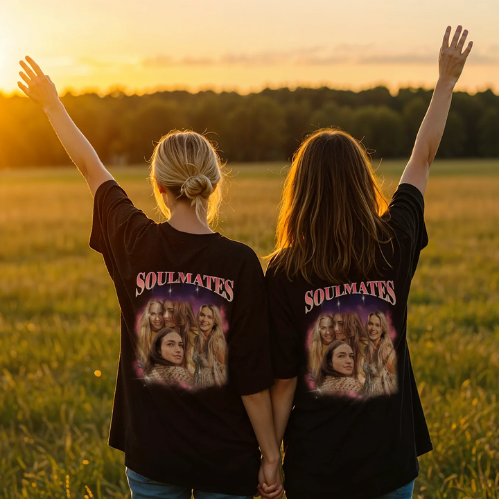 Personalisiertes T-Shirt "Vintage Bootleg" - Backprint