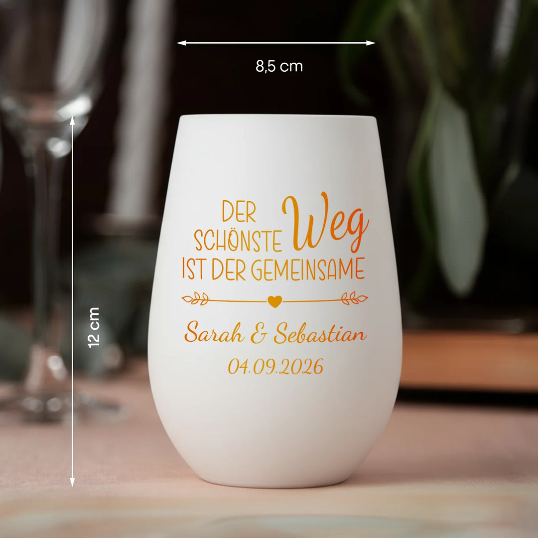 Personalisiertes Windlicht “Gemeinsamer Weg”