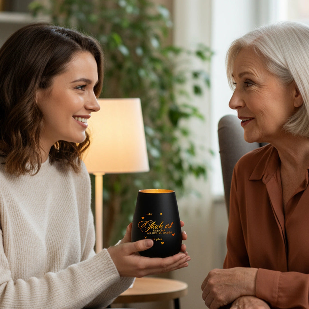 Personalisiertes Windlicht "Oma"