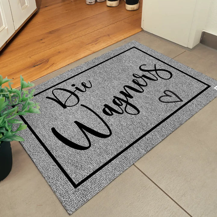 Personalisierte Fußmatte “Familienname”
