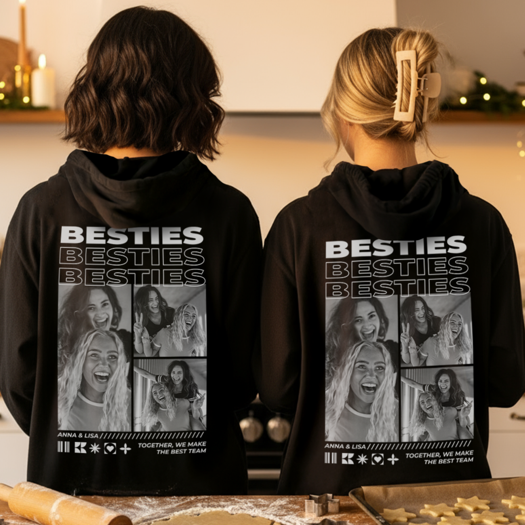Personalisierter Hoodie "Besties"