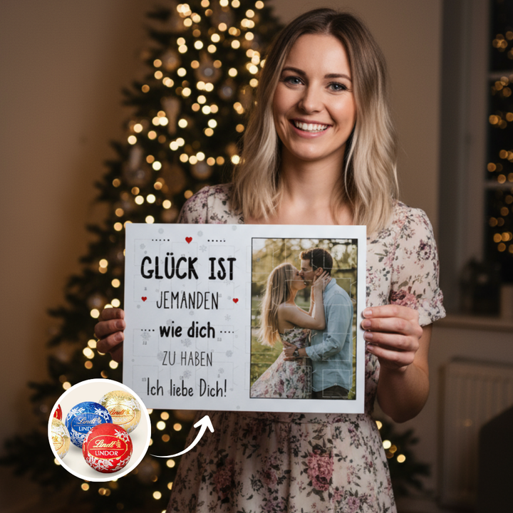 Personalisierter Lindt Adventskalender "Partnerin"