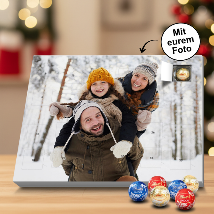 Personalisierter Lindt Adventskalender "Foto"