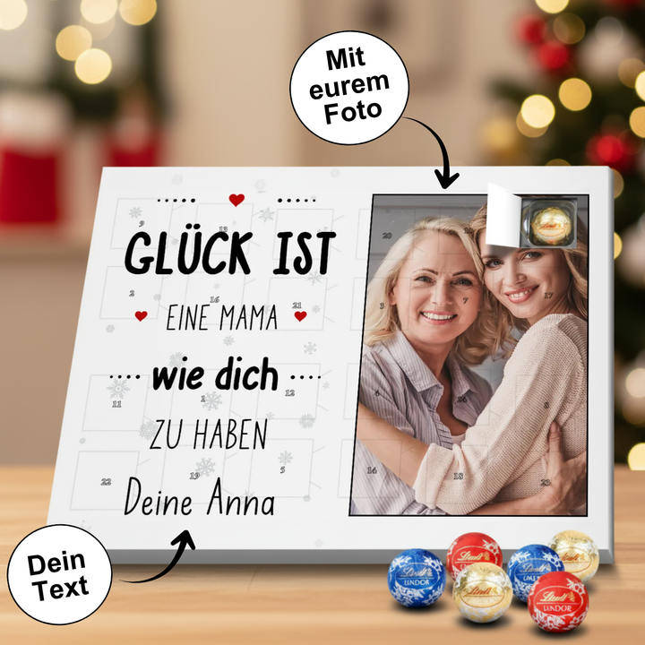 Personalisierter Lindt Adventskalender "Mama"