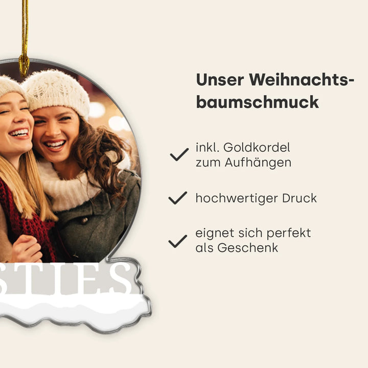 ''Besties Foto'' Weihnachtsanhänger famwalls