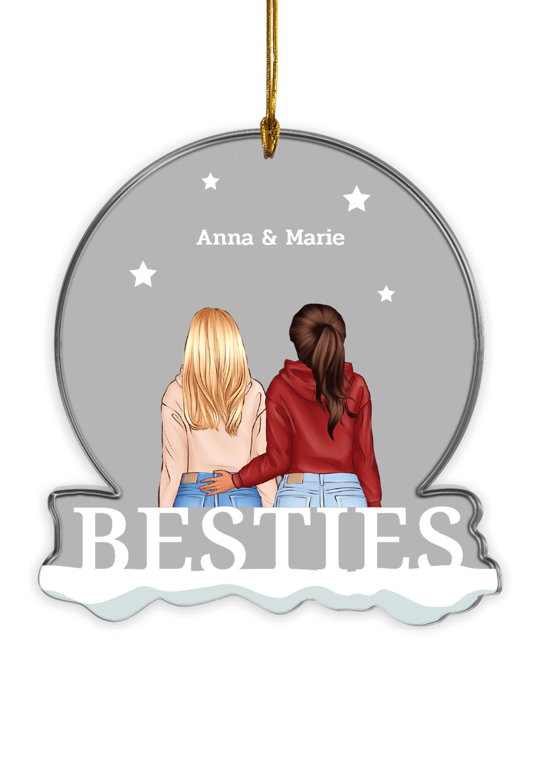 ''Besties'' Weihnachtsanhänger famwalls