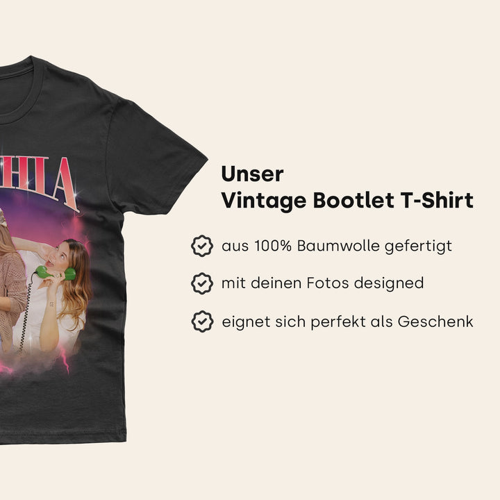 Personalisiertes T-Shirt "Vintage Bootleg" - famwalls