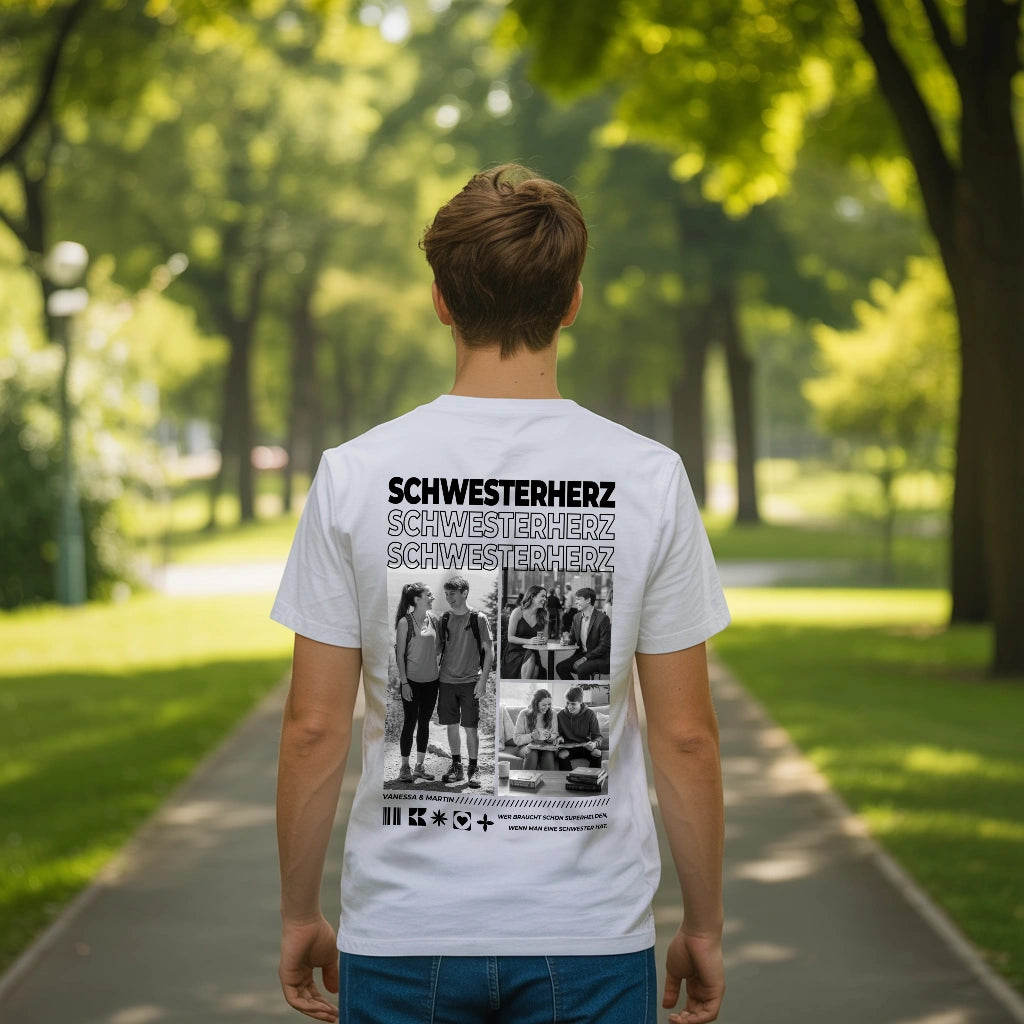 Personalisiertes T-Shirt "Beste Schwester"