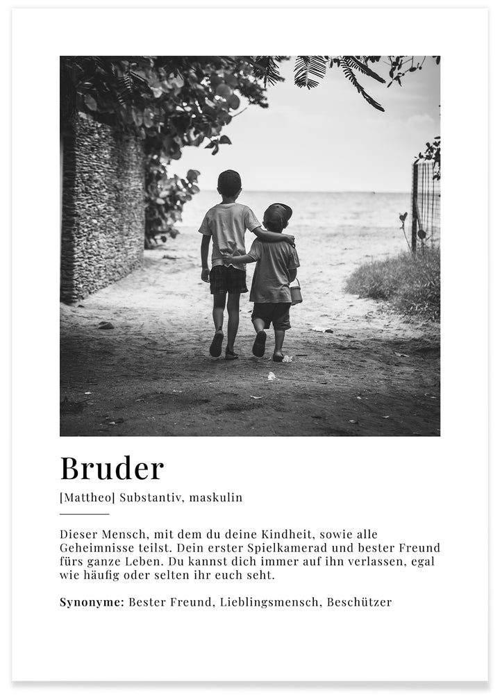 Fotoposter "Bruder Definition"