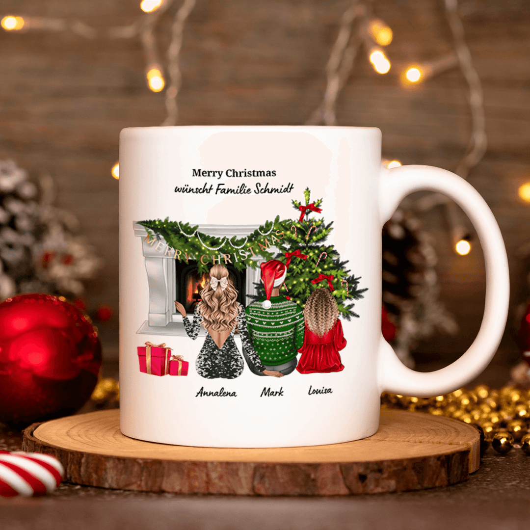 Christmas mug ''Family Cartoon''