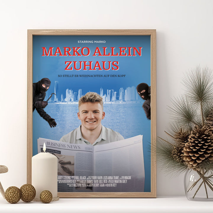 Weihnachtsfilm-Poster "Allein Zuhaus"