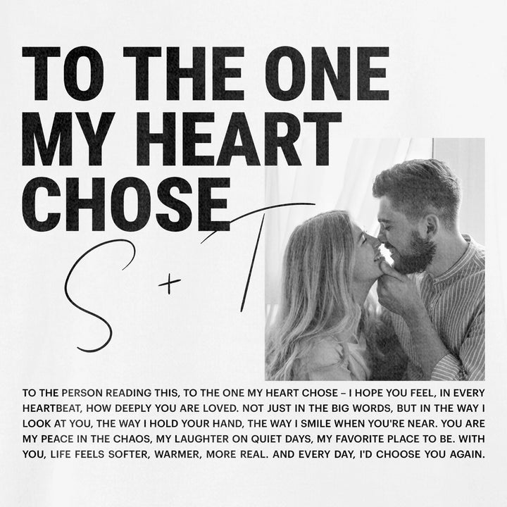 Personalisierter Hoodie "Heart Chosen"