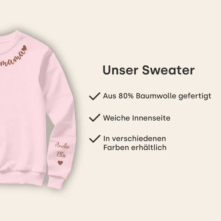 Personalisierter Sweater "Liebe Mama"
