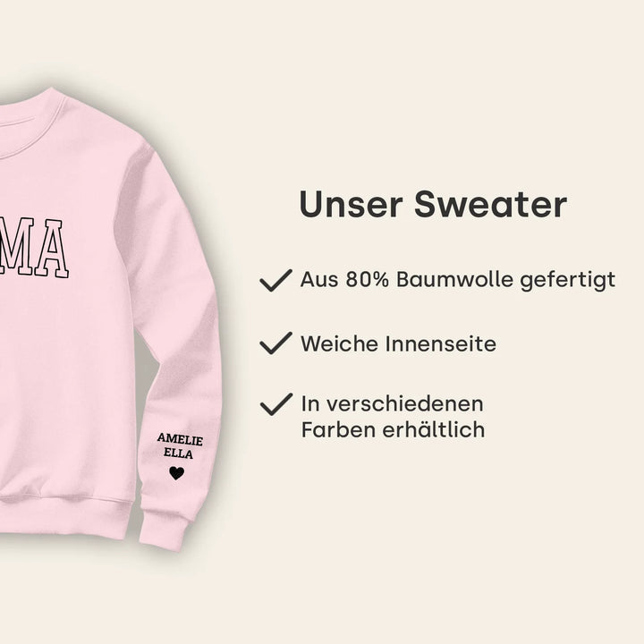 Personalisierter Sweater "Mama & Kinder"